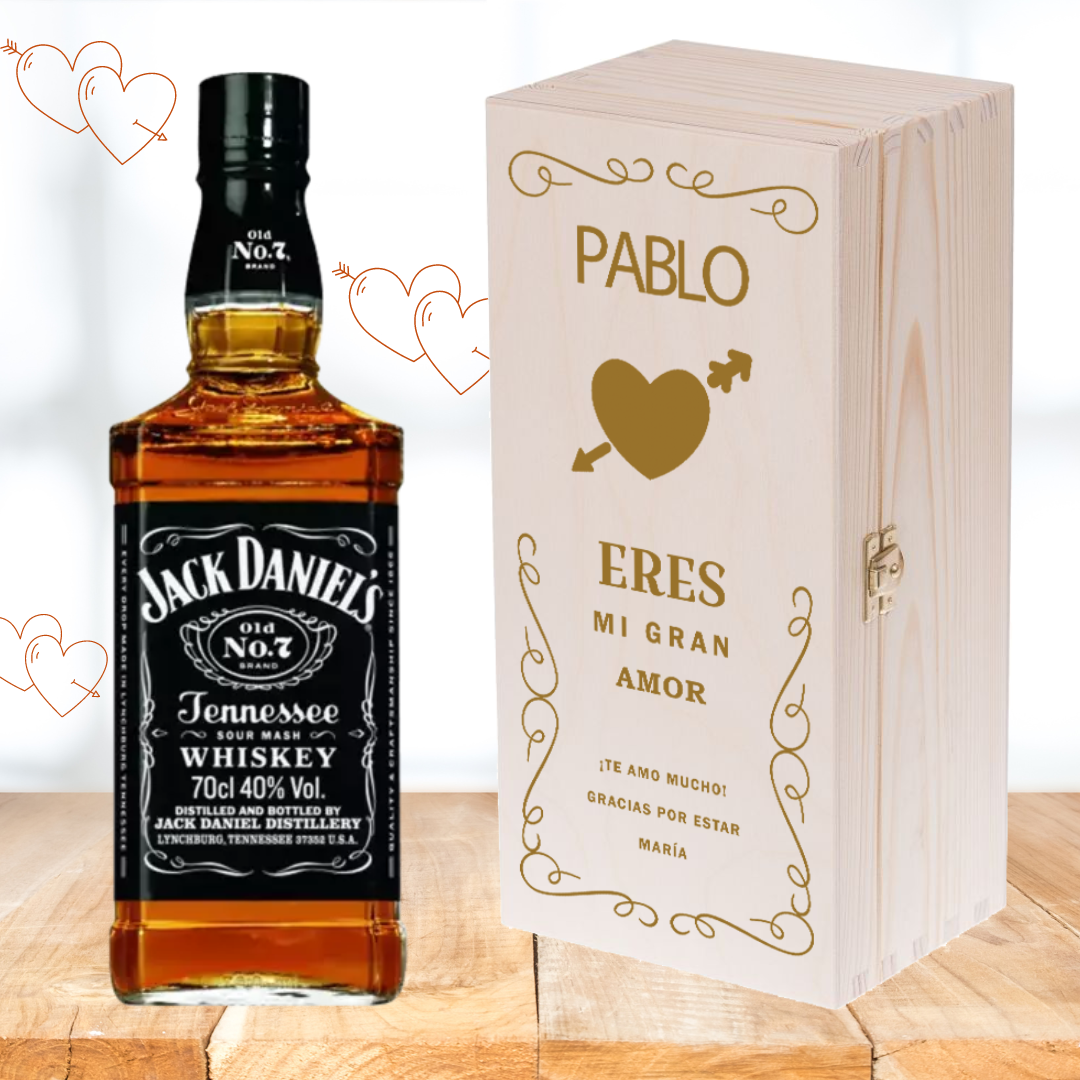 Típico Impresionismo Disponible MI AMOR JACK DANIELS EN CAJA DE MADERA PERSONALIZADA - REGALOS ORIGINALES PARA  HOMBRES - Alcohol para el día del hombre: botellas personalizadas | Tienda  online - solovelybox.es
